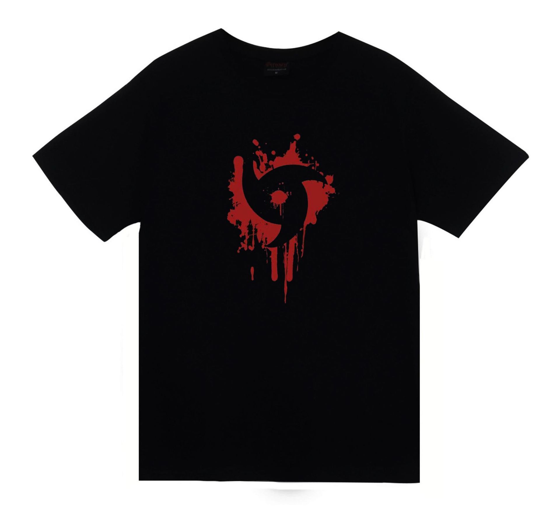 Mangekyu Sharingan Anime Baskılı Tshirt