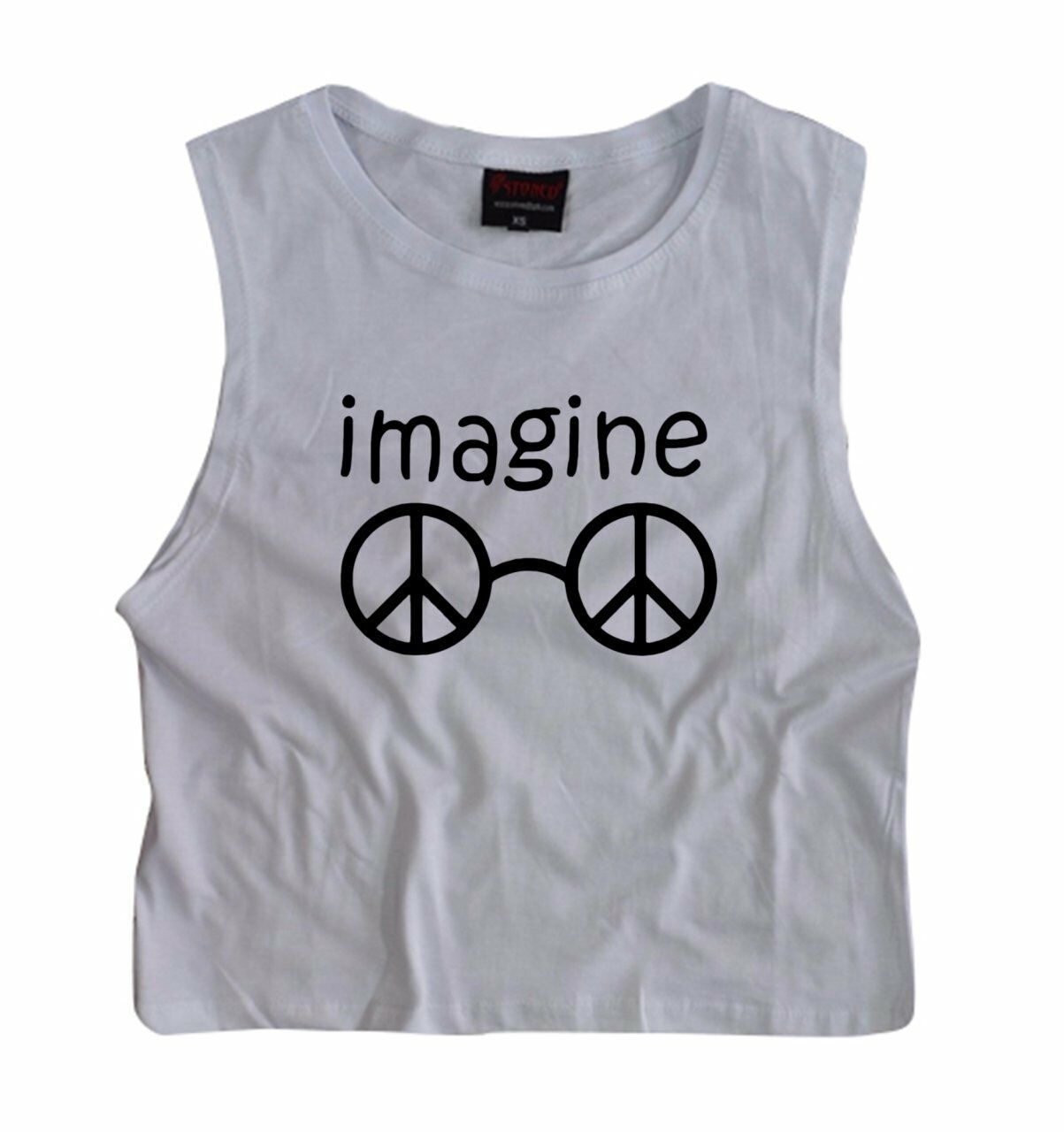 The Beatles Baskılı Göbek Üstü-Yarım T-shirt