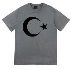 Ay Yıldız Baskılı T-shirt