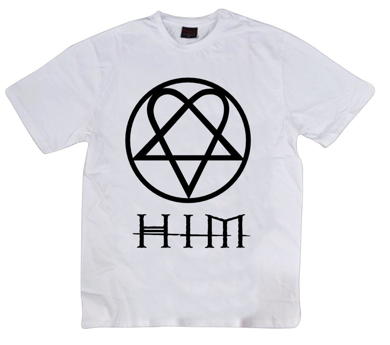 Him Baskılı T-shirt