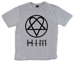 Him Baskılı T-shirt