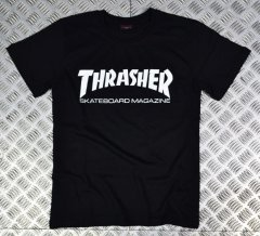 THRASHER Baskılı T-shirt SİYAH - 3XL