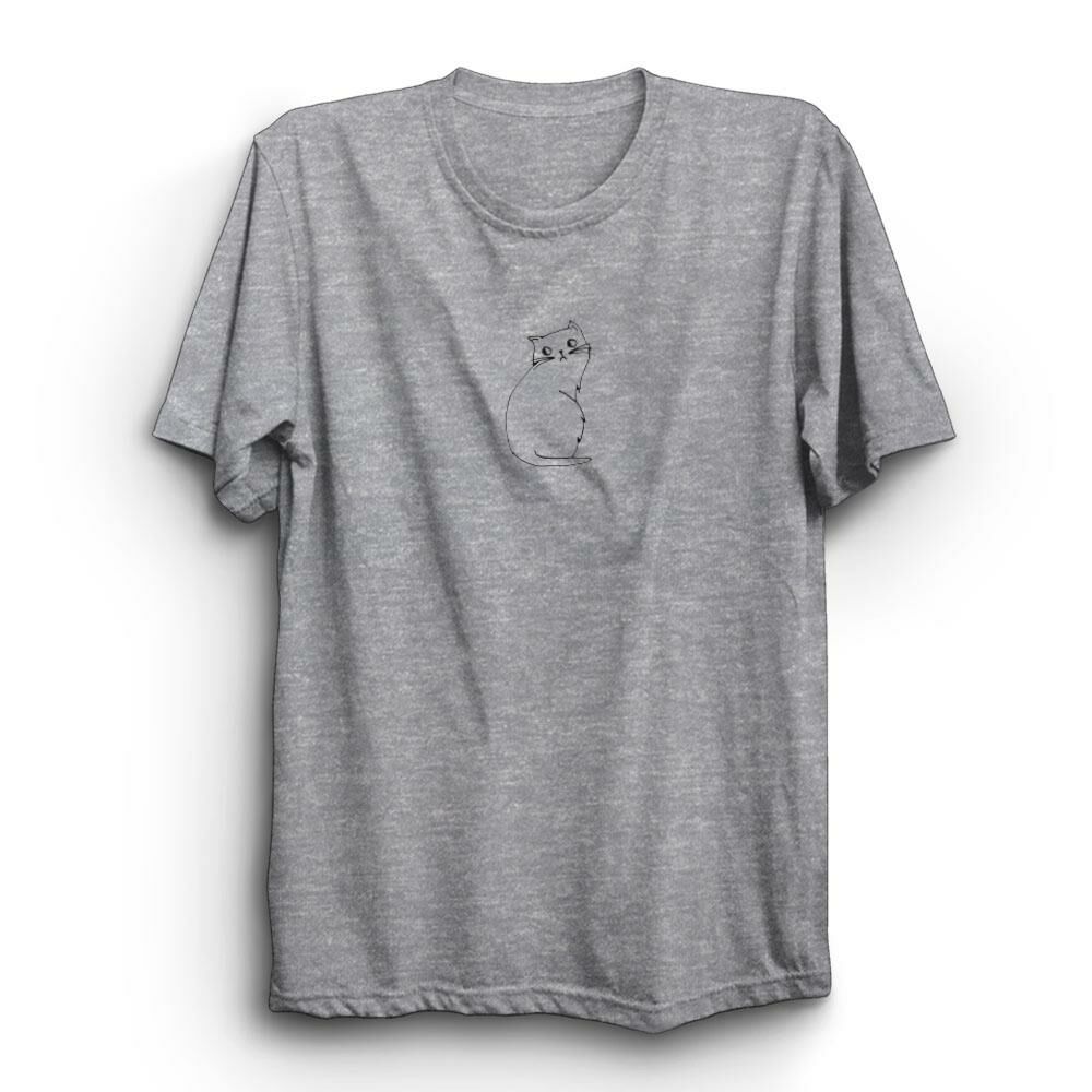 Minimal Kedi Cats Baskılı Tshirt