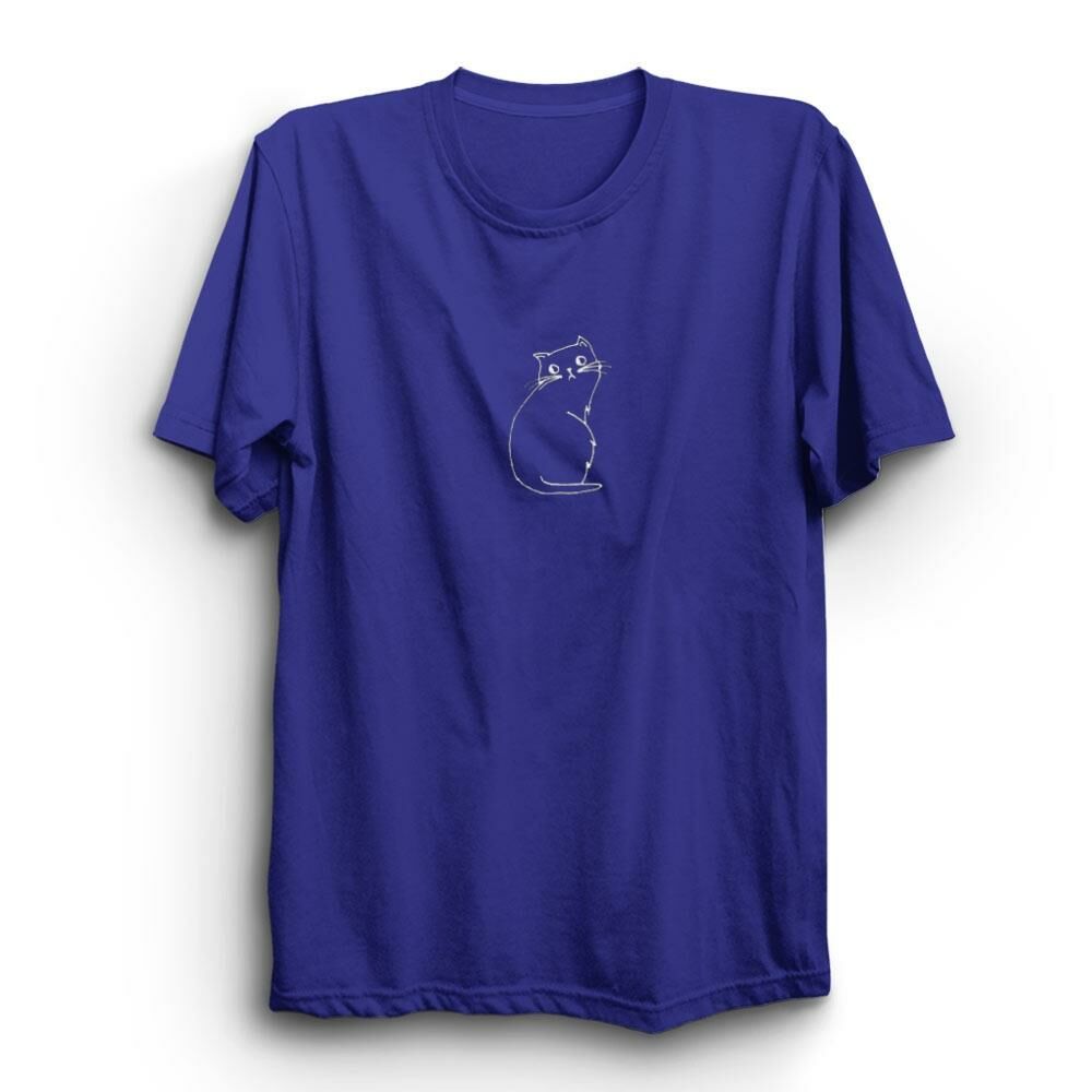 Minimal Kedi Cats Baskılı Tshirt