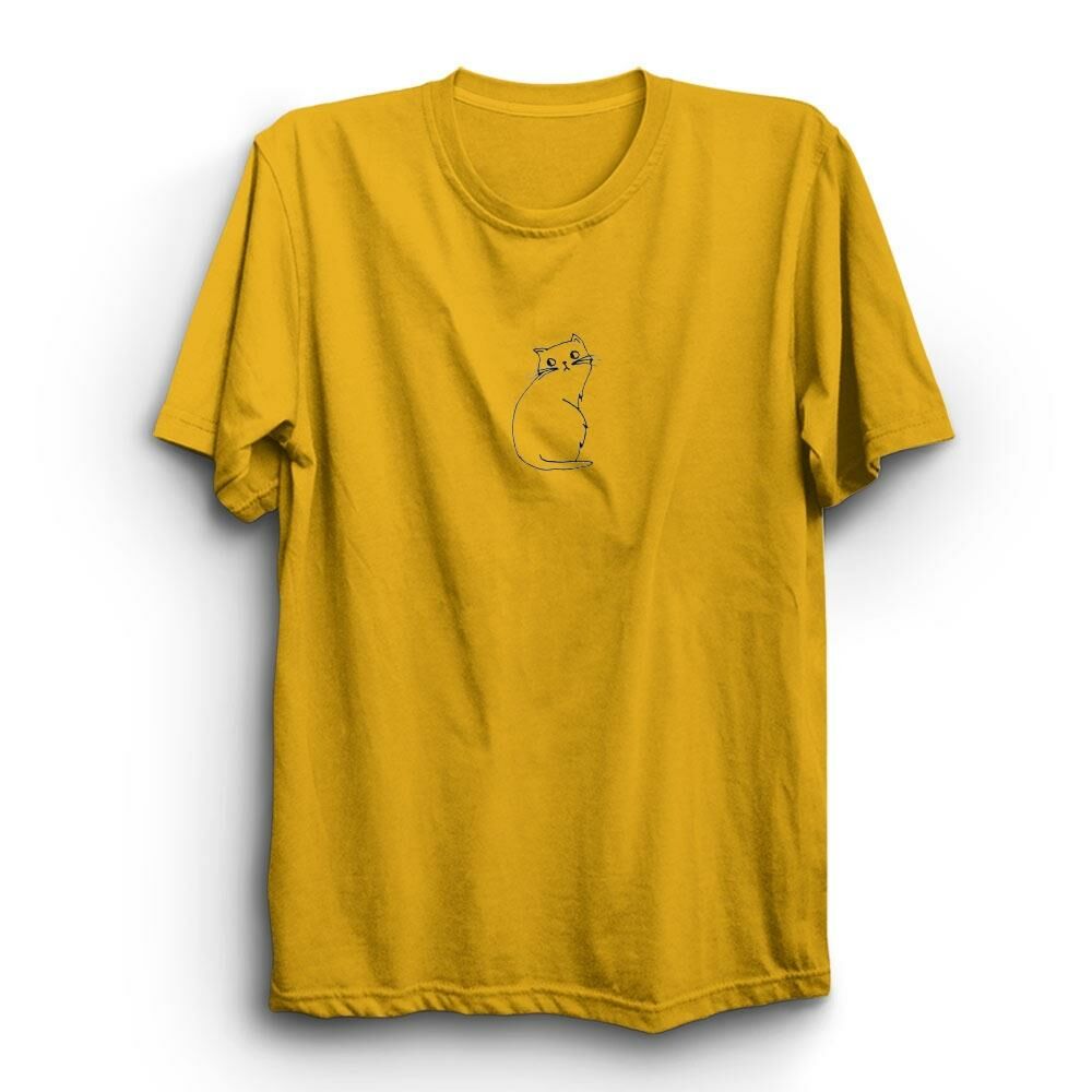Minimal Kedi Cats Baskılı Tshirt