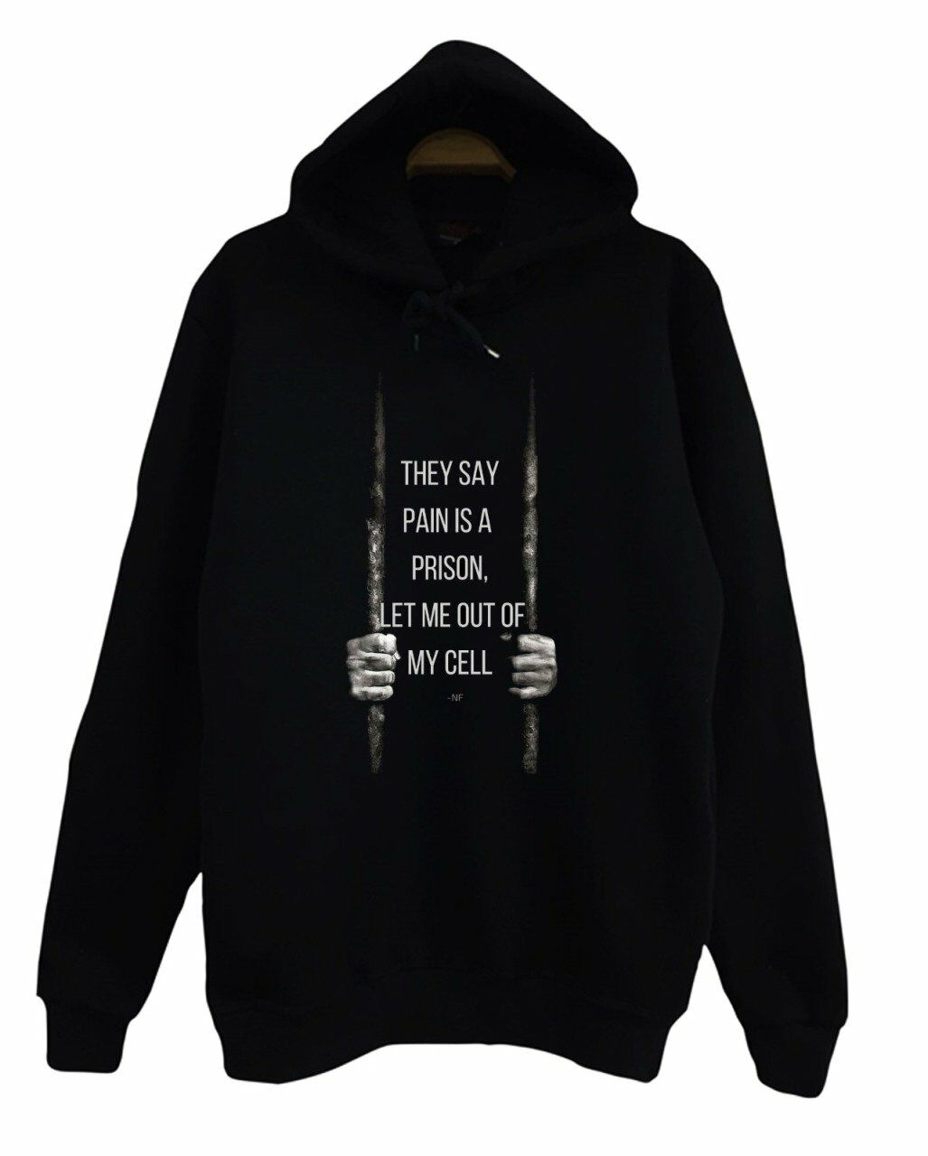 NF Baskılı Kapüşonlu Sweatshirt