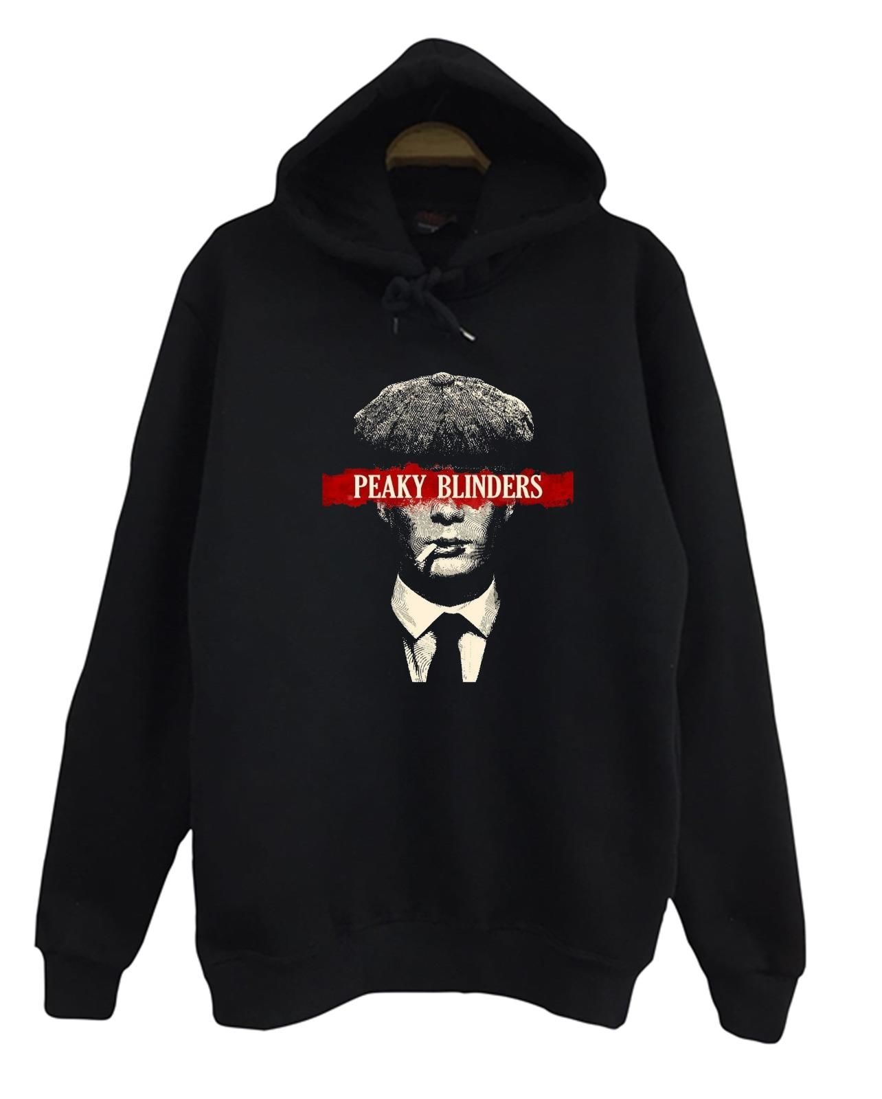 Peaky Blinders Baskılı Kapüşonlu Sweatshirt