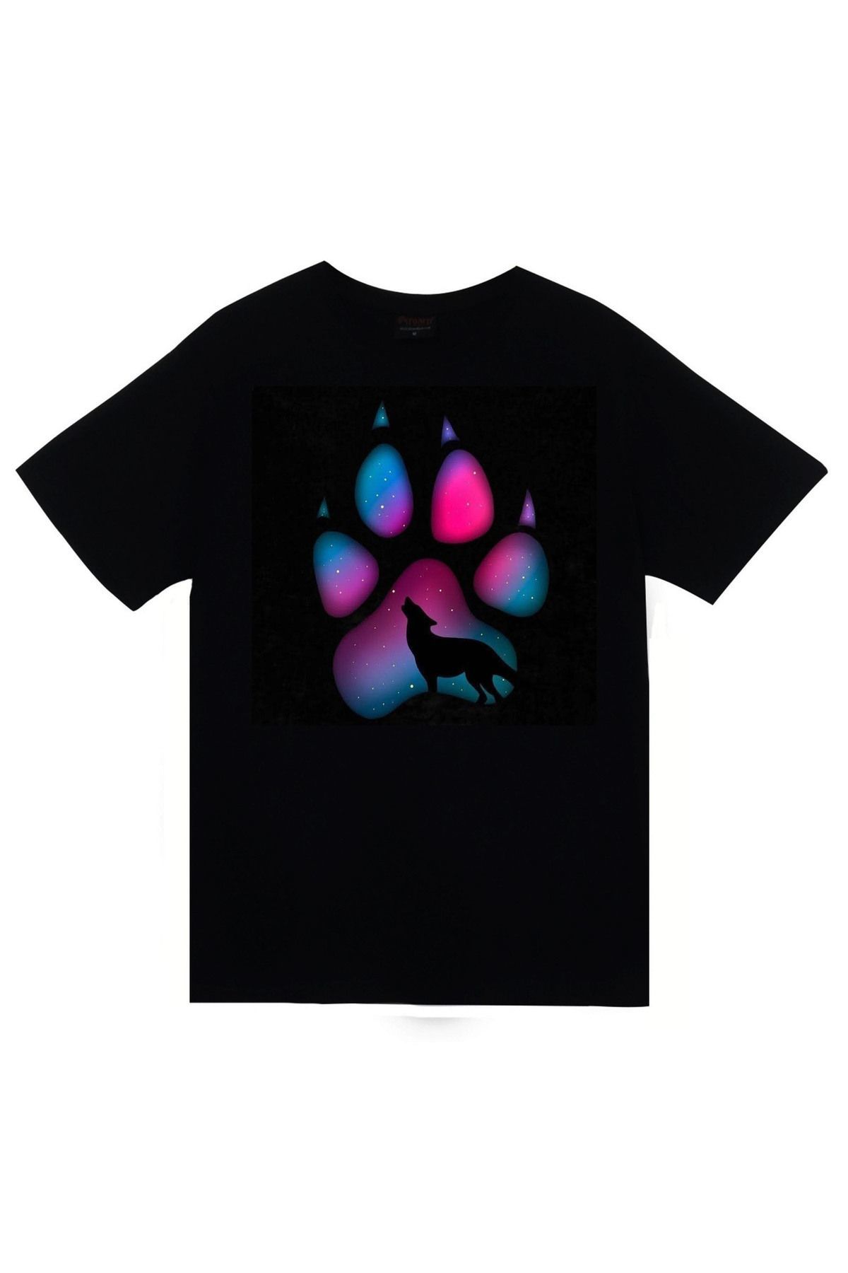 Therian Kurt Baskılı Unisex %100 Pamuk Siyah T-shirt