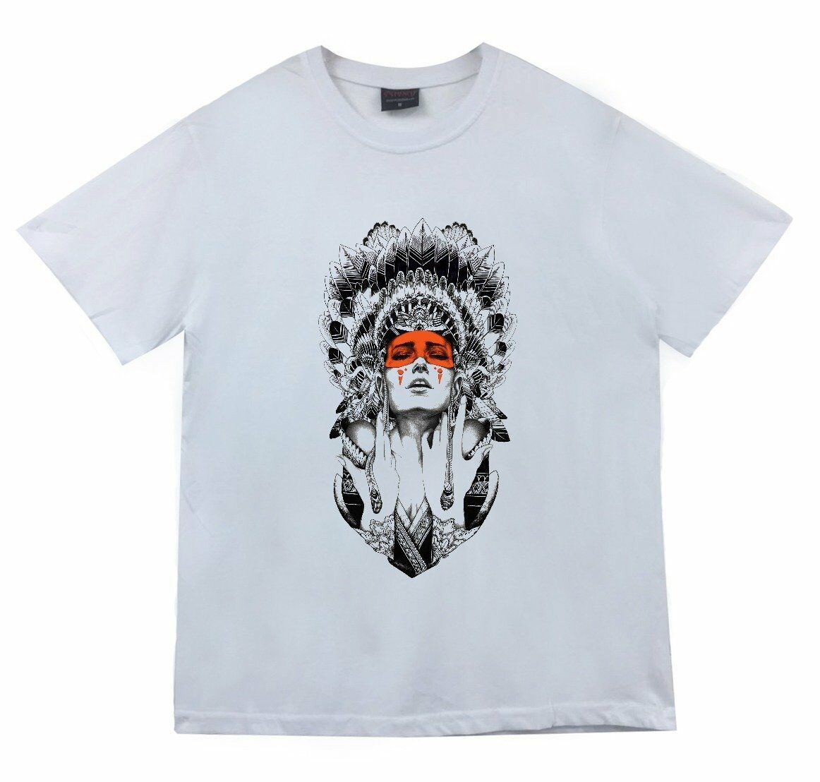 Kızılderili Baskılı T-shirt