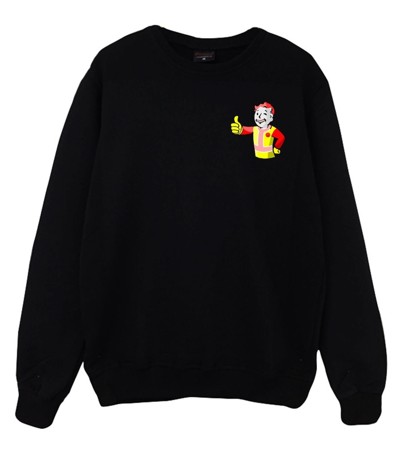 Full Guys Baskılı Bisiklet Yaka Sweatshirt