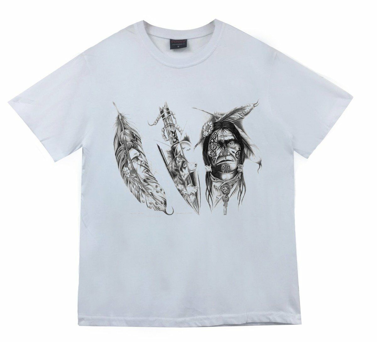 Kızılderili Baskılı T-shirt
