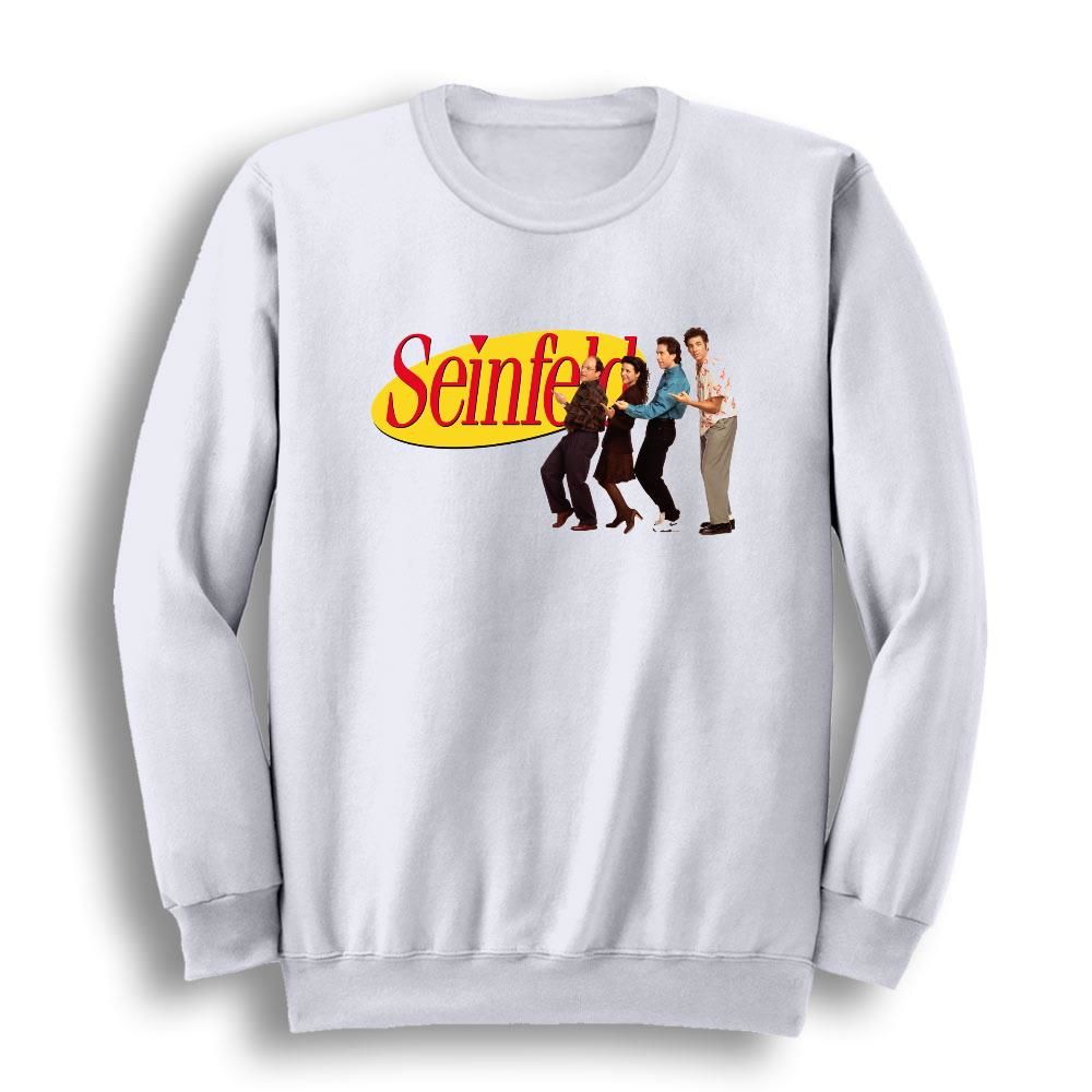 Seinfeld Baskılı Bisiklet Yaka Sweatshirt
