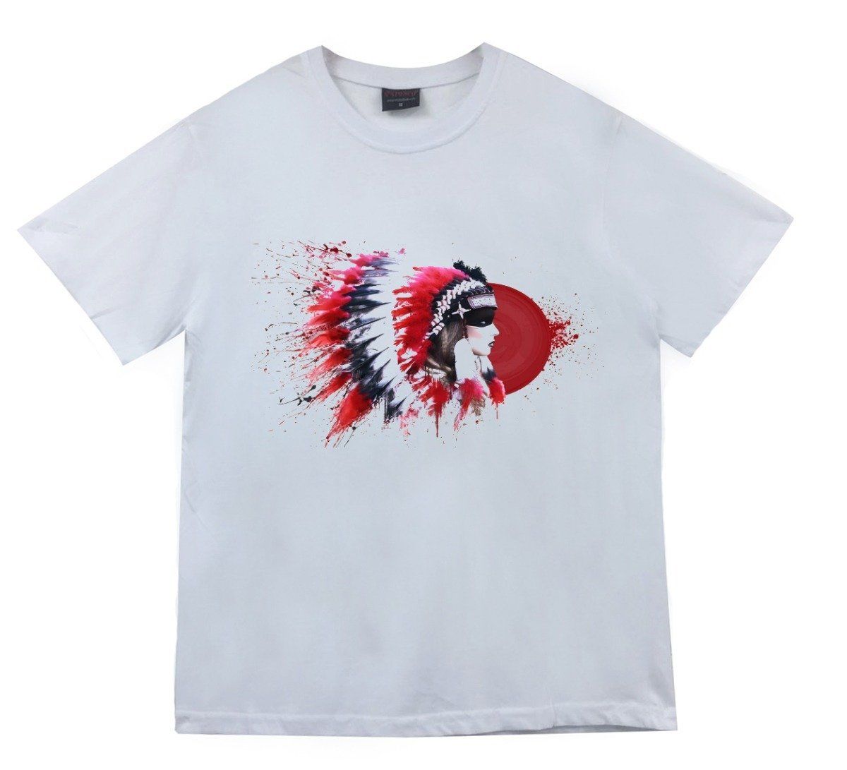 Kızılderili Baskılı T-shirt