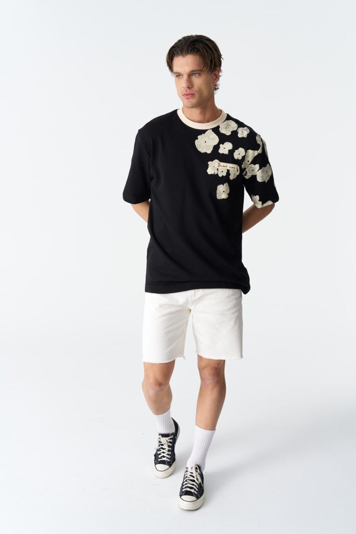 See The Way I See Yazılı, Baskılı, Nakışlı %100 Pamuk Oversize Siyah T-shirt