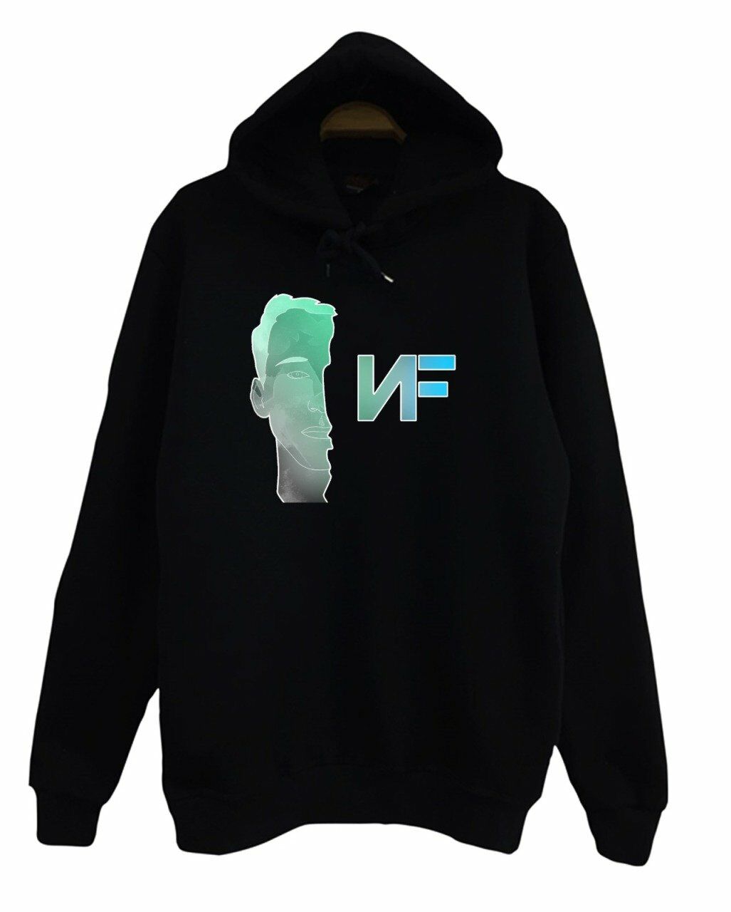 NF Baskılı Kapüşonlu Sweatshirt
