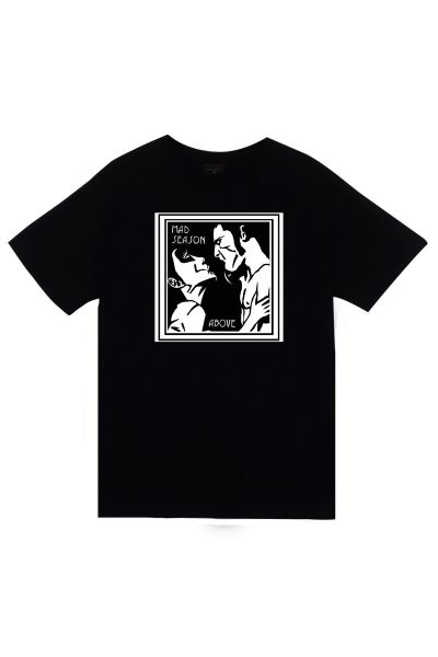 Mad Above Müzik Grubu Baskılı Unisex %100 Pamuk Siyah T-shirt
