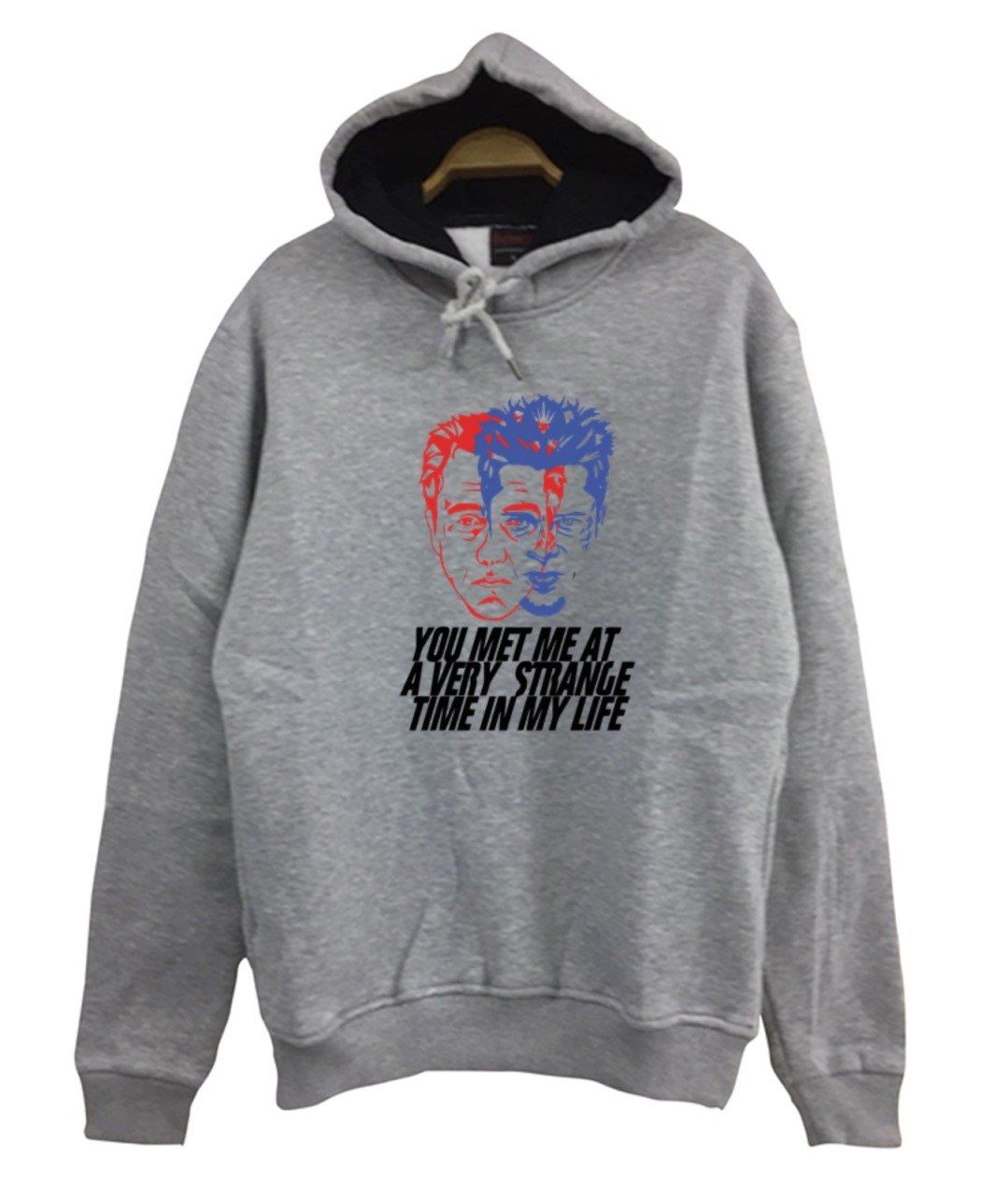 Fight Club Baskılı Kapüşonlu Sweatshirt
