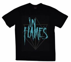 In Flames Baskılı T-shirt