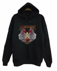 Metallica Baskılı Kapüşonlu Sweatshirt