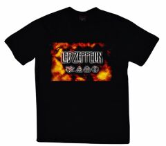 Led Zeppelin Baskılı T-shirt