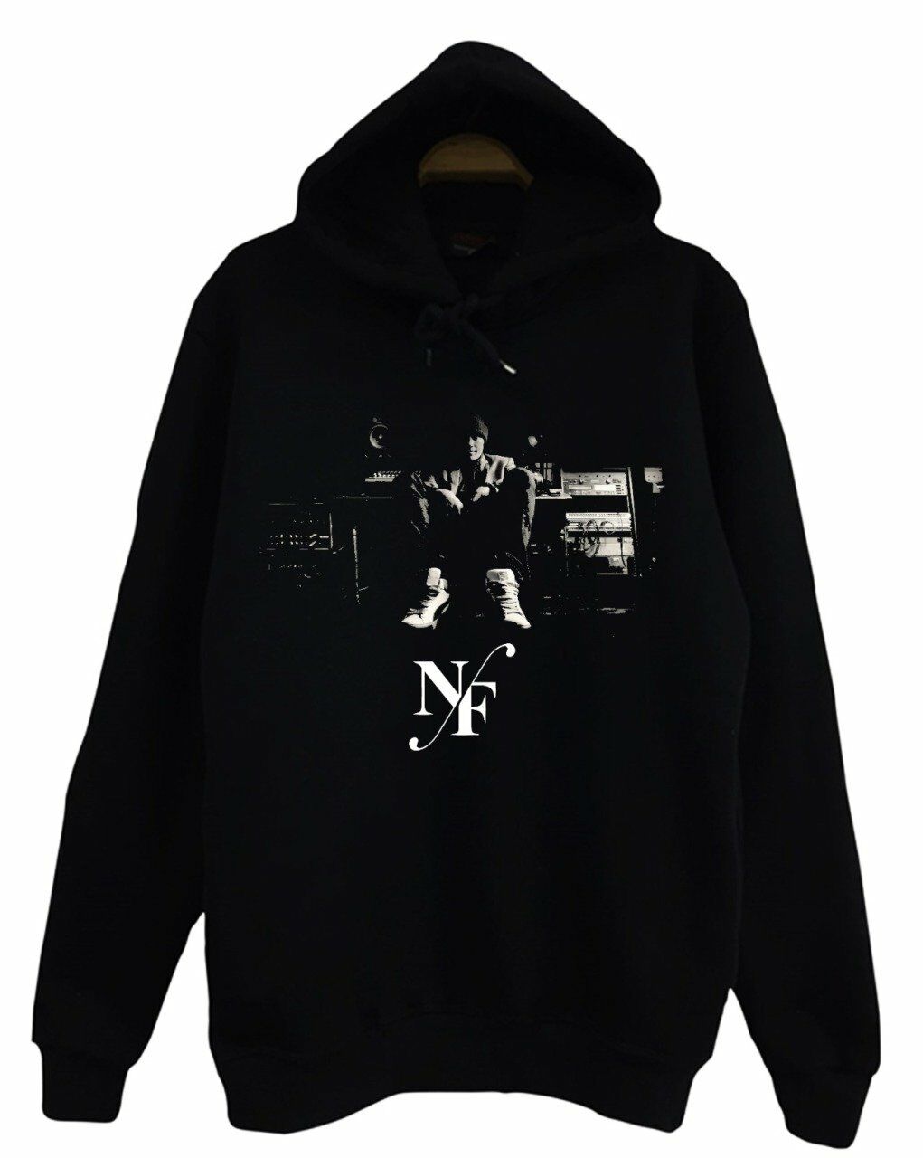 NF Baskılı Kapüşonlu Sweatshirt