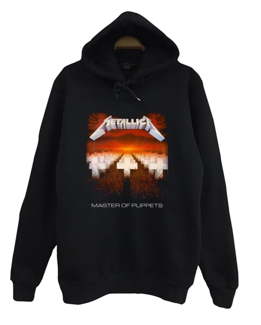 Metallica Baskılı Kapüşonlu Sweatshirt