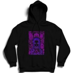 Wednesday Baskılı Özel Tasarım Unısex Kapşonlu Sweatshirt