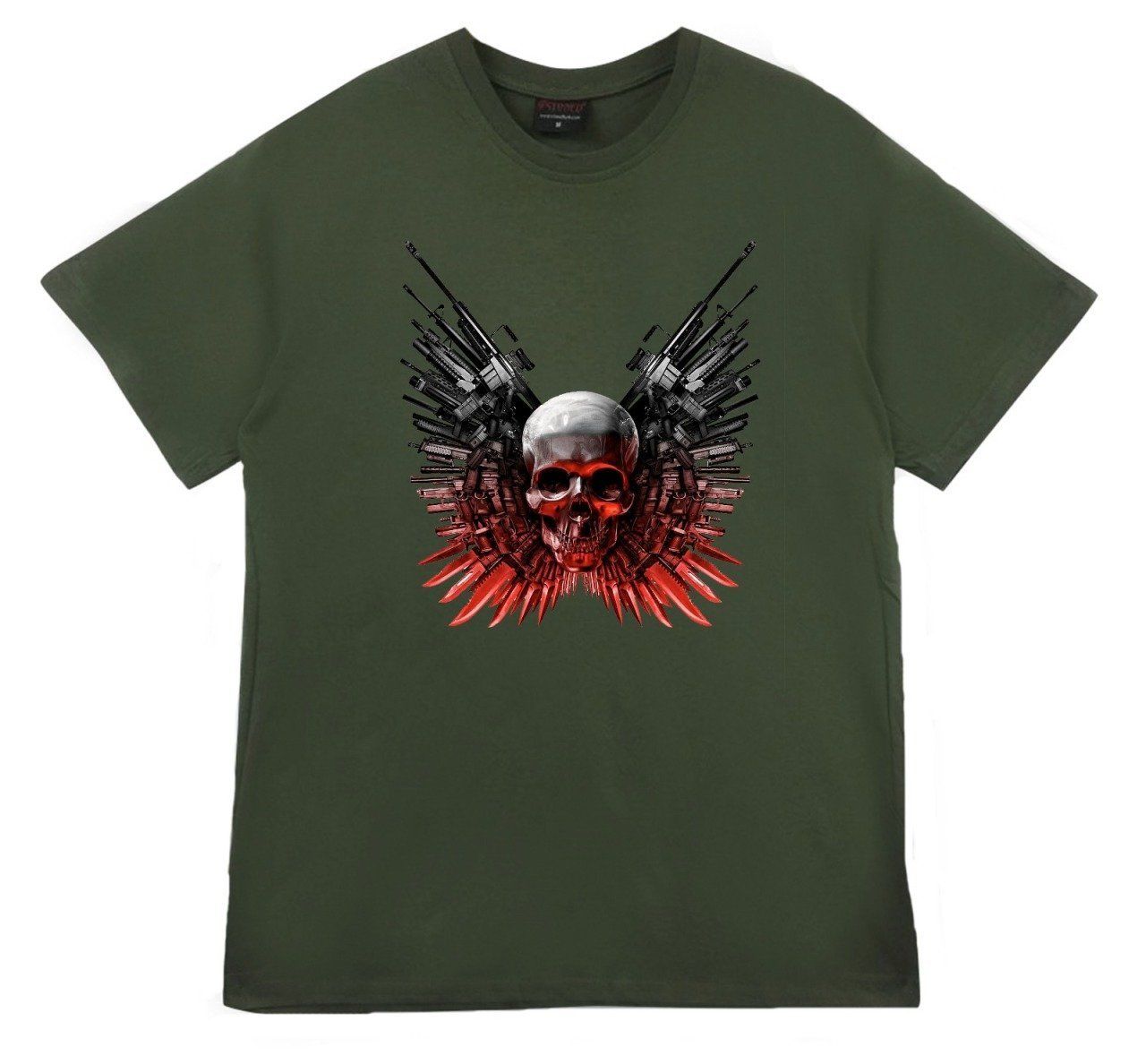 Kuru Kafa Baskılı T-shirt