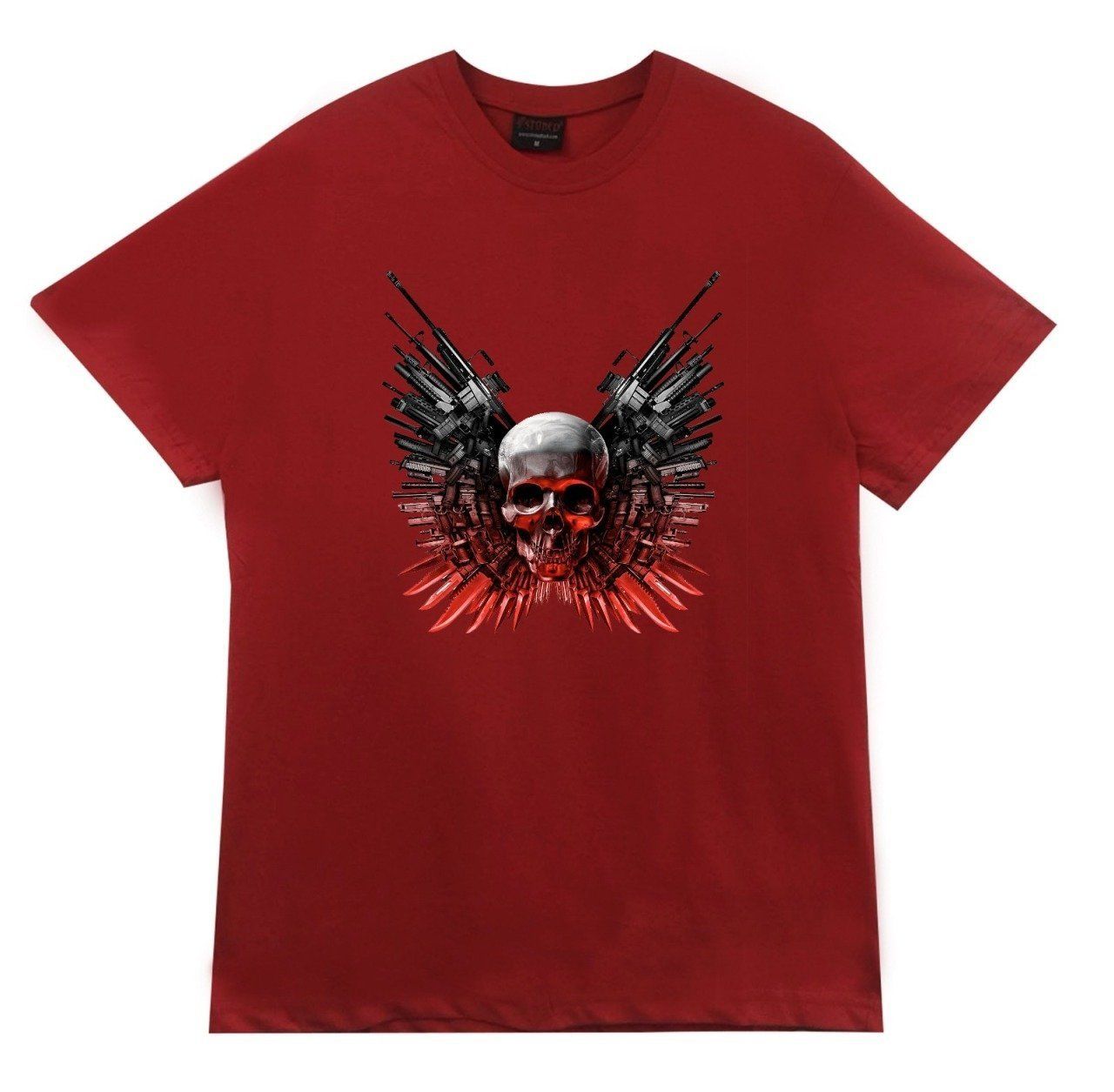 Kuru Kafa Baskılı T-shirt