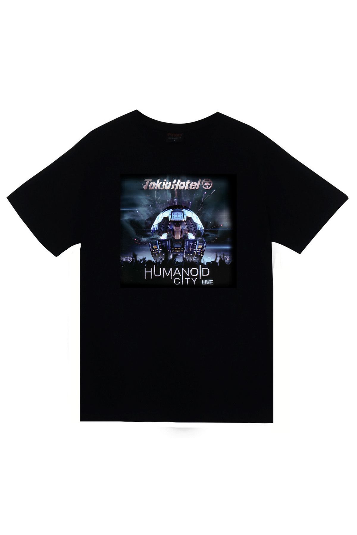 Tokio Hotel Baskılı Unisex Siyah %100 Pamuk T-shirt