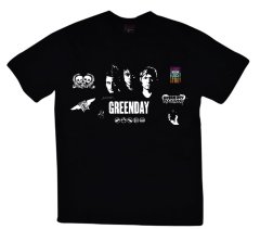 Green Day Baskılı T-shirt SİYAH - 2XL