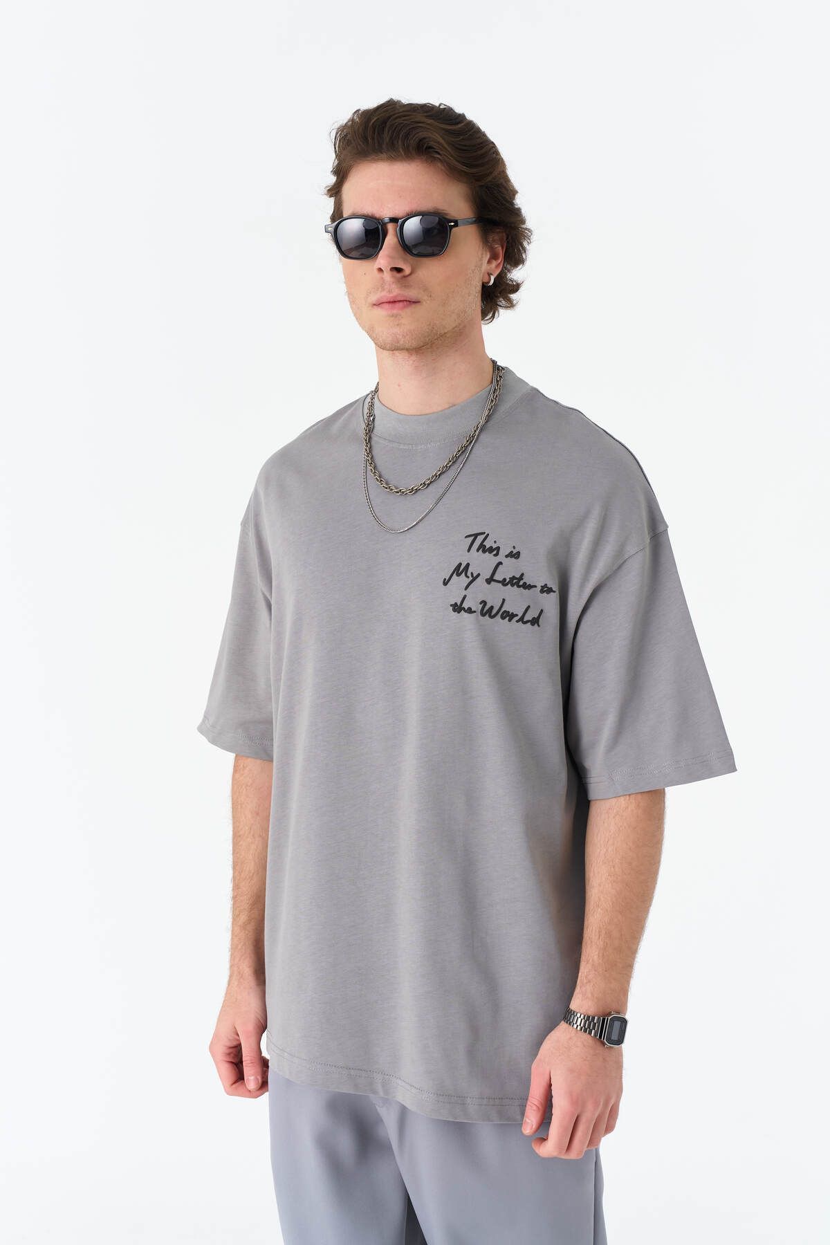 This İn My Lutter To The World Baskılı Unisex %100 Pamuk T-shirt
