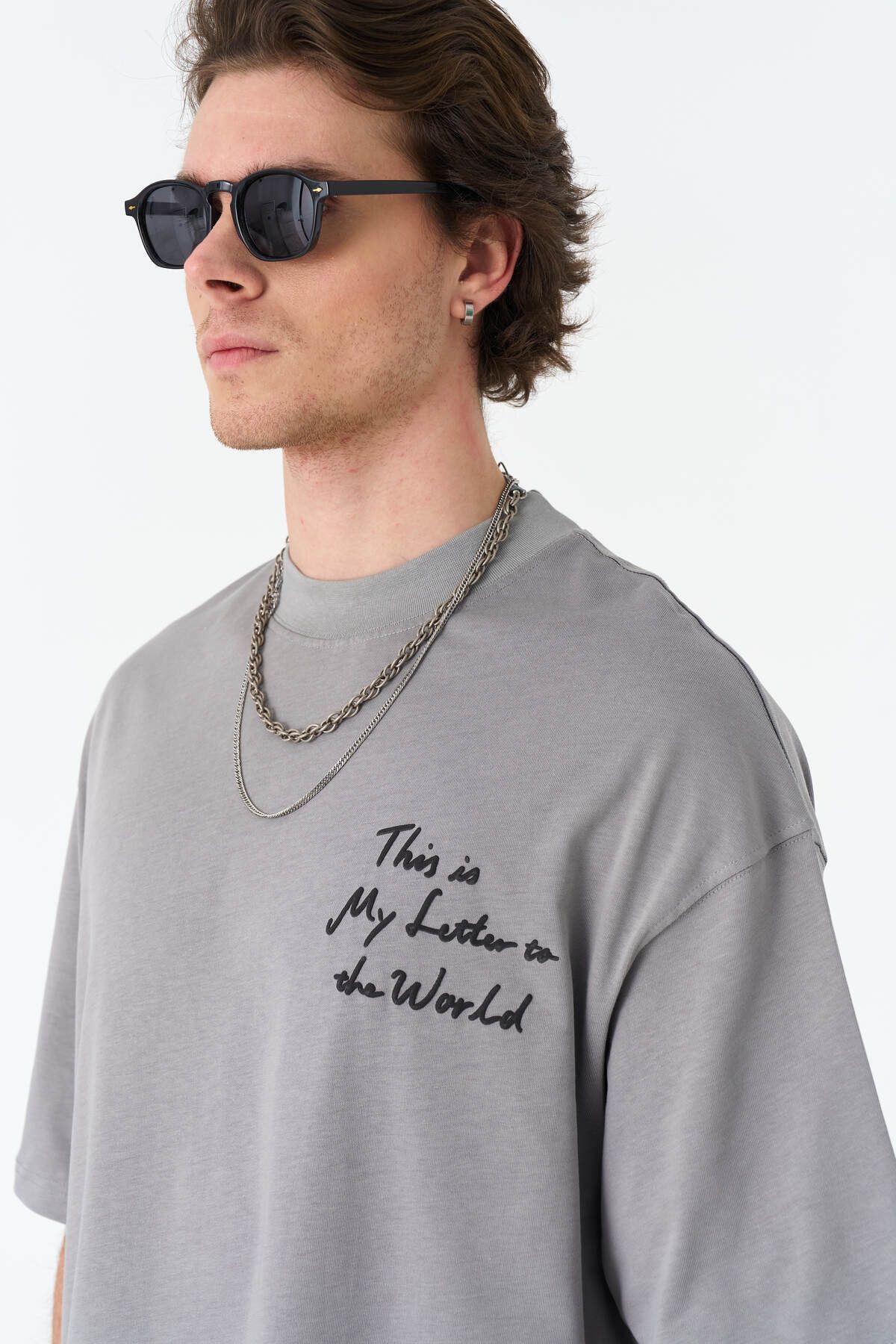 This İn My Lutter To The World Baskılı Unisex %100 Pamuk T-shirt