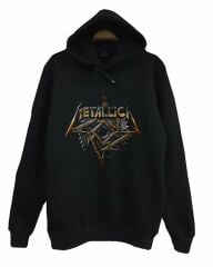 Metallica Baskılı Kapüşonlu Sweatshirt