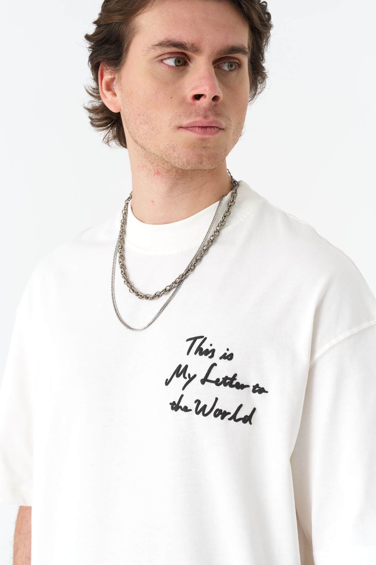 This İn My Lutter To The World Baskılı Unisex %100 Pamuk T-shirt