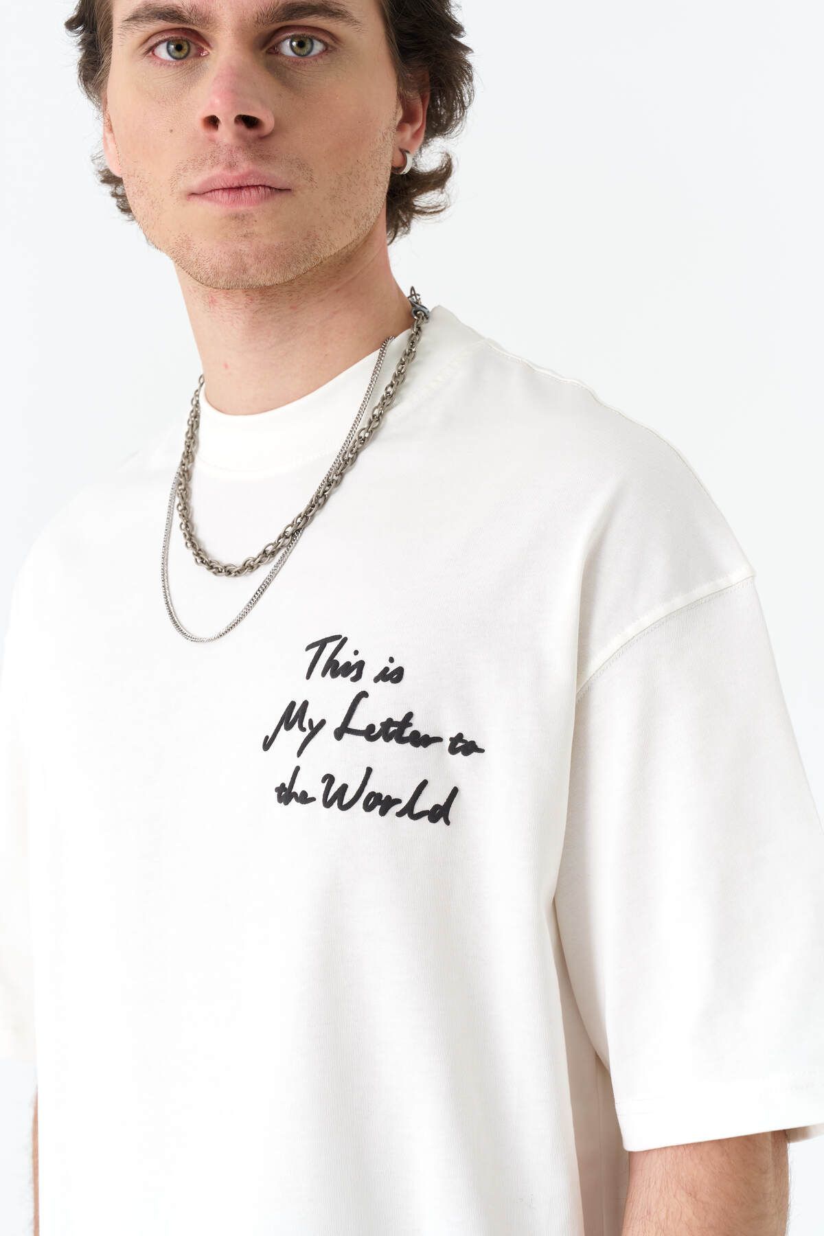 This İn My Lutter To The World Baskılı Unisex %100 Pamuk T-shirt