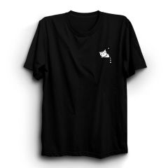 Cepte Uyuyan Kedi Cat Baskılı Tshirt