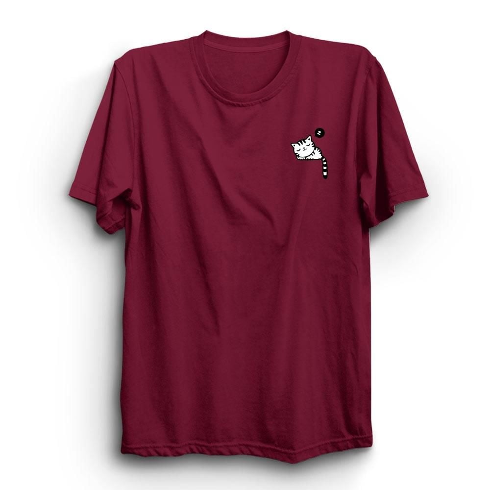 Cepte Uyuyan Kedi Cat Baskılı Tshirt