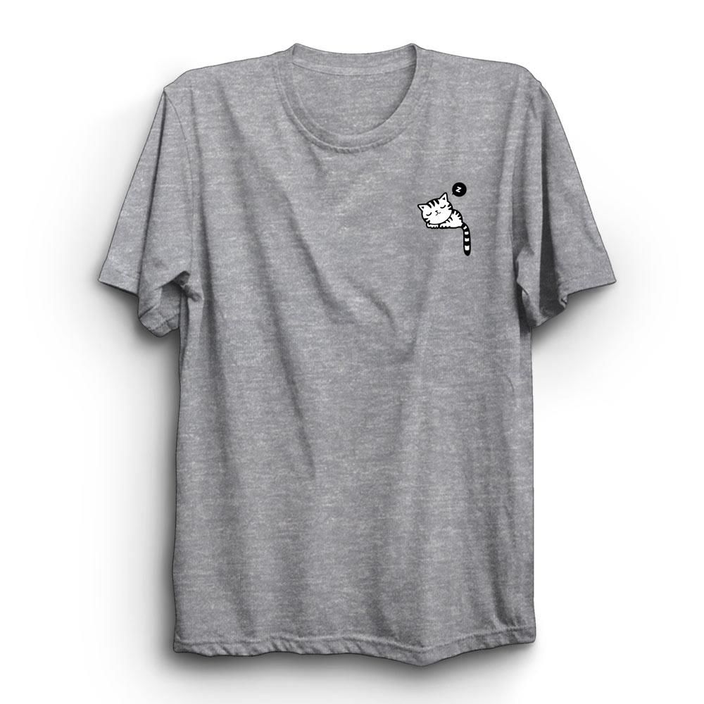 Cepte Uyuyan Kedi Cat Baskılı Tshirt