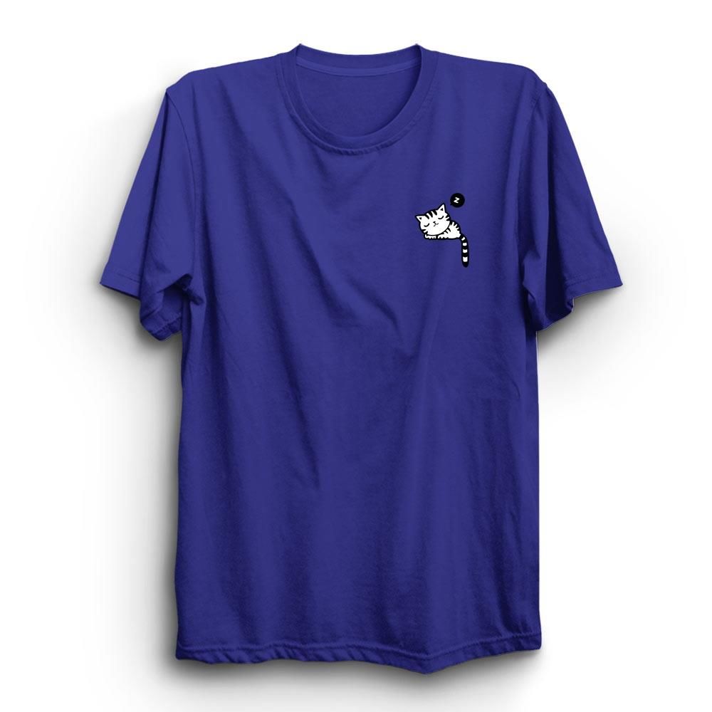 Cepte Uyuyan Kedi Cat Baskılı Tshirt