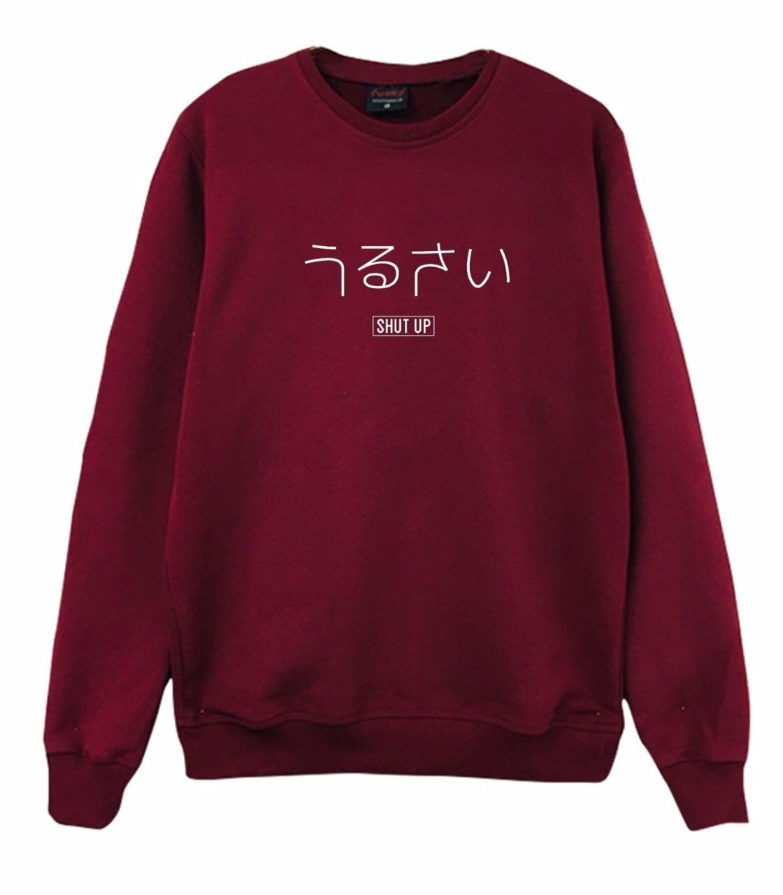 Shut Up Baskılı Sweatshirt
