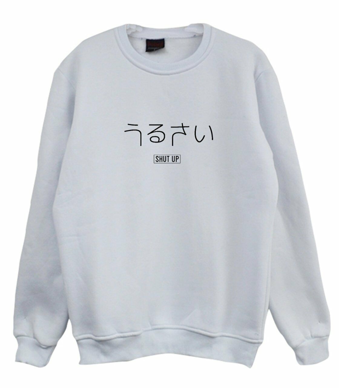 Shut Up Baskılı Sweatshirt