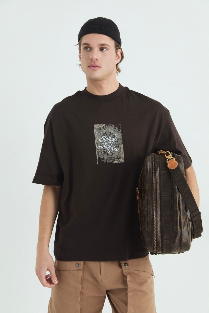What we Cannot See Baskılı Unisex Oversize T-shirt