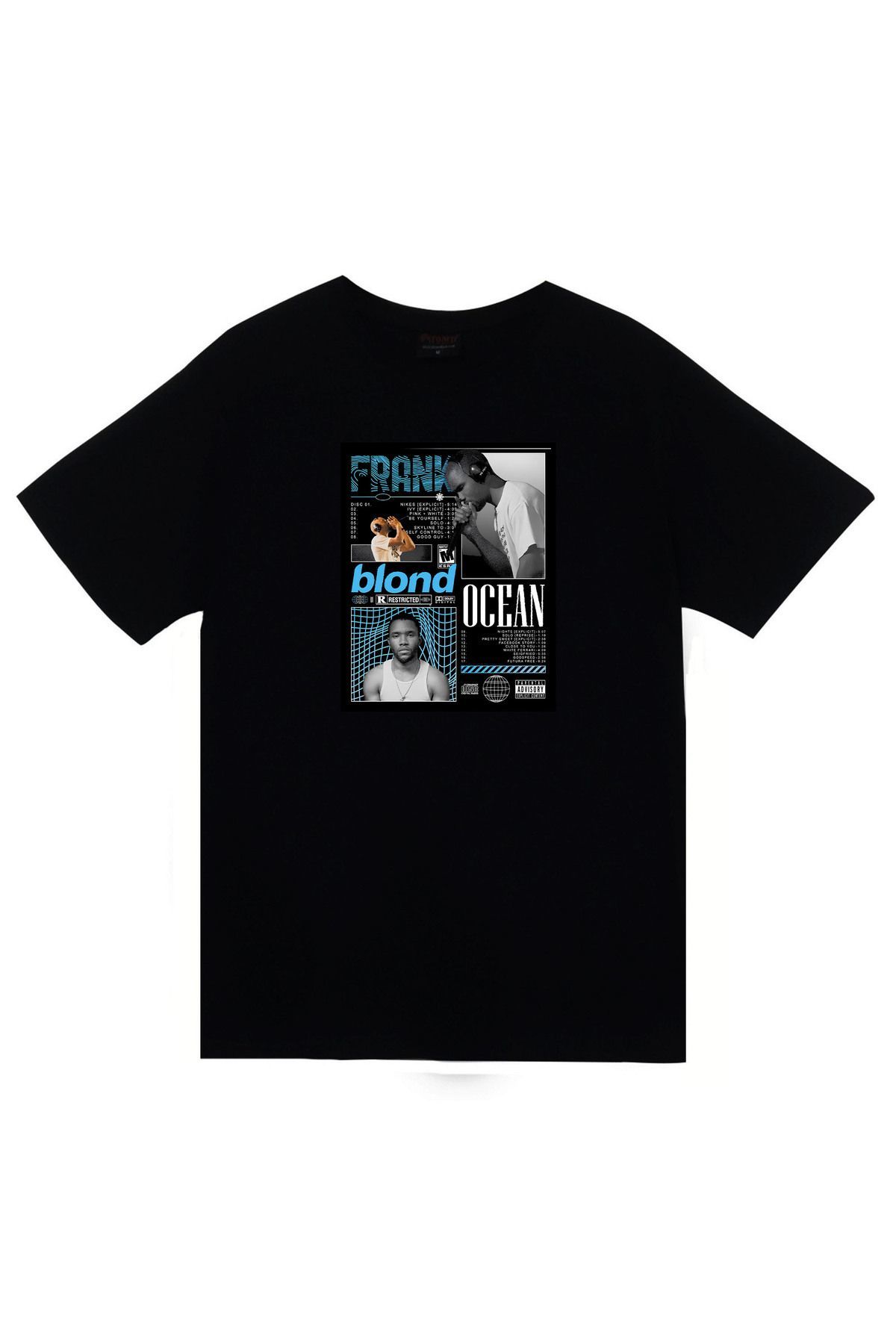 Kanye West Baskılı Unisex %100 Pamuk Siyah T-shirt