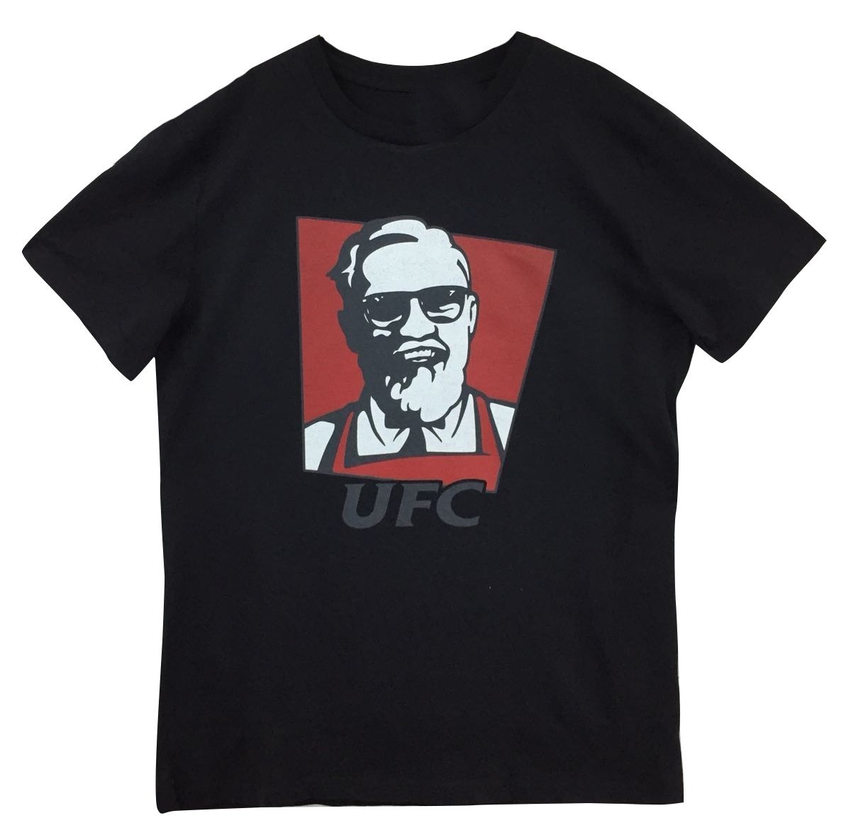 UFC Baskılı T-shirt SİYAH - 2XL