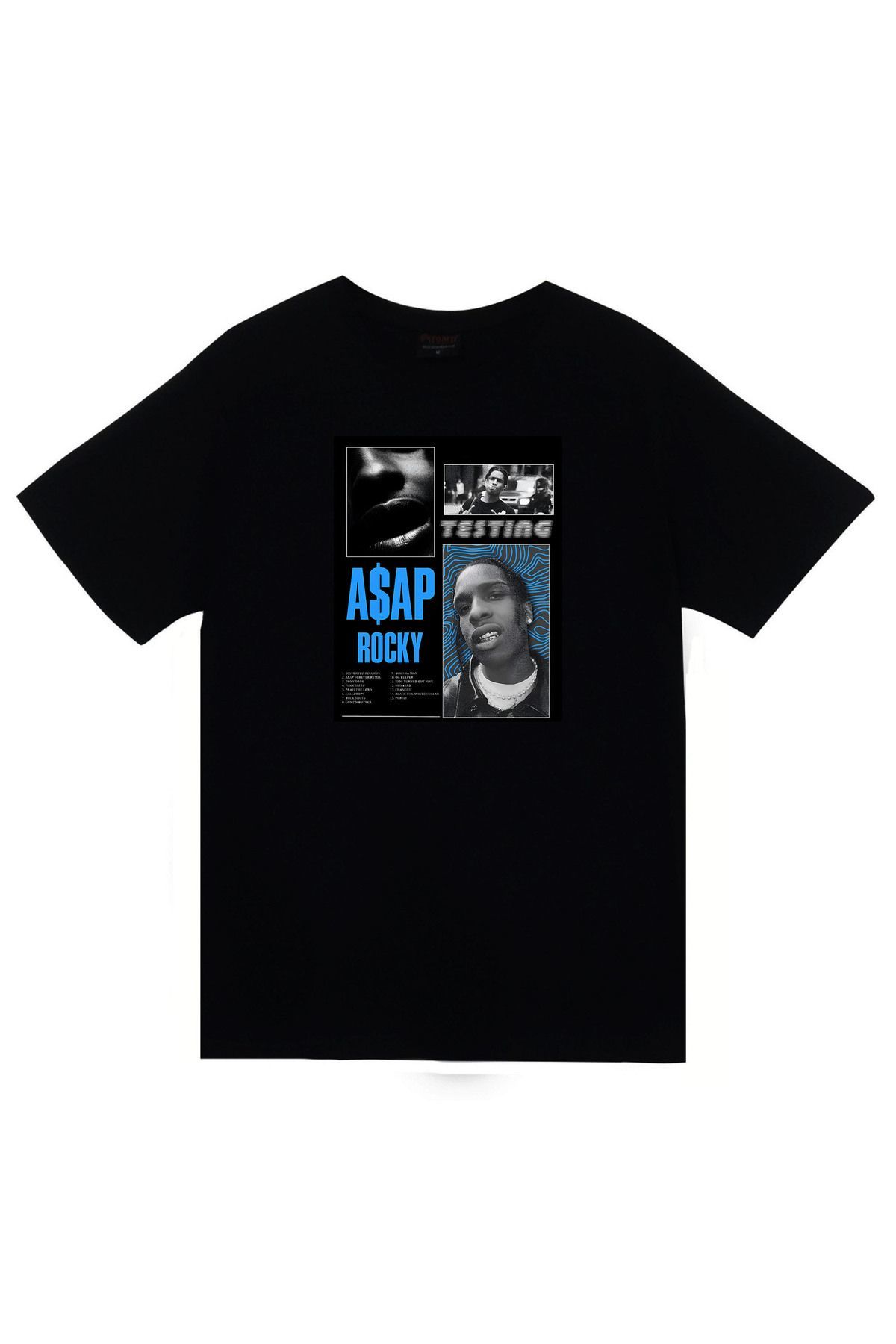 Aespa Müzik Grubu K-Pop Baskılı Unisex %100 Pamuk Siyah T-shirt