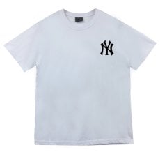 New York NY Baskılı Tişört BEYAZ - XL