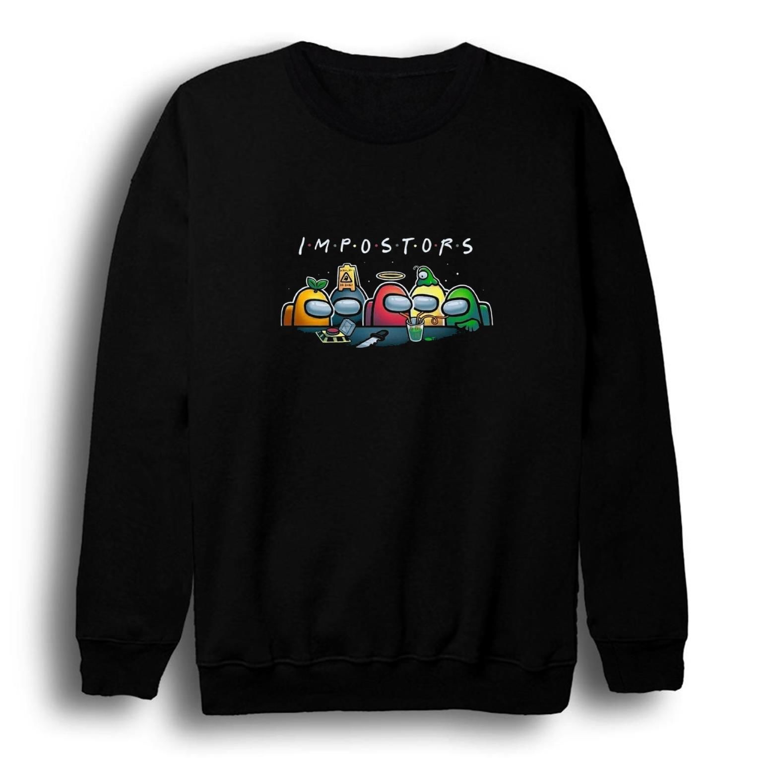 Among us Impostors Oyun Game Baskılı Bisiklet Yaka Sweatshirt