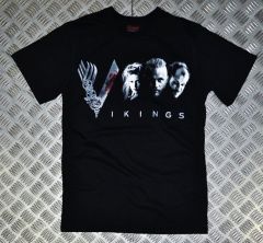 VIKINGS Baskılı T-shirt