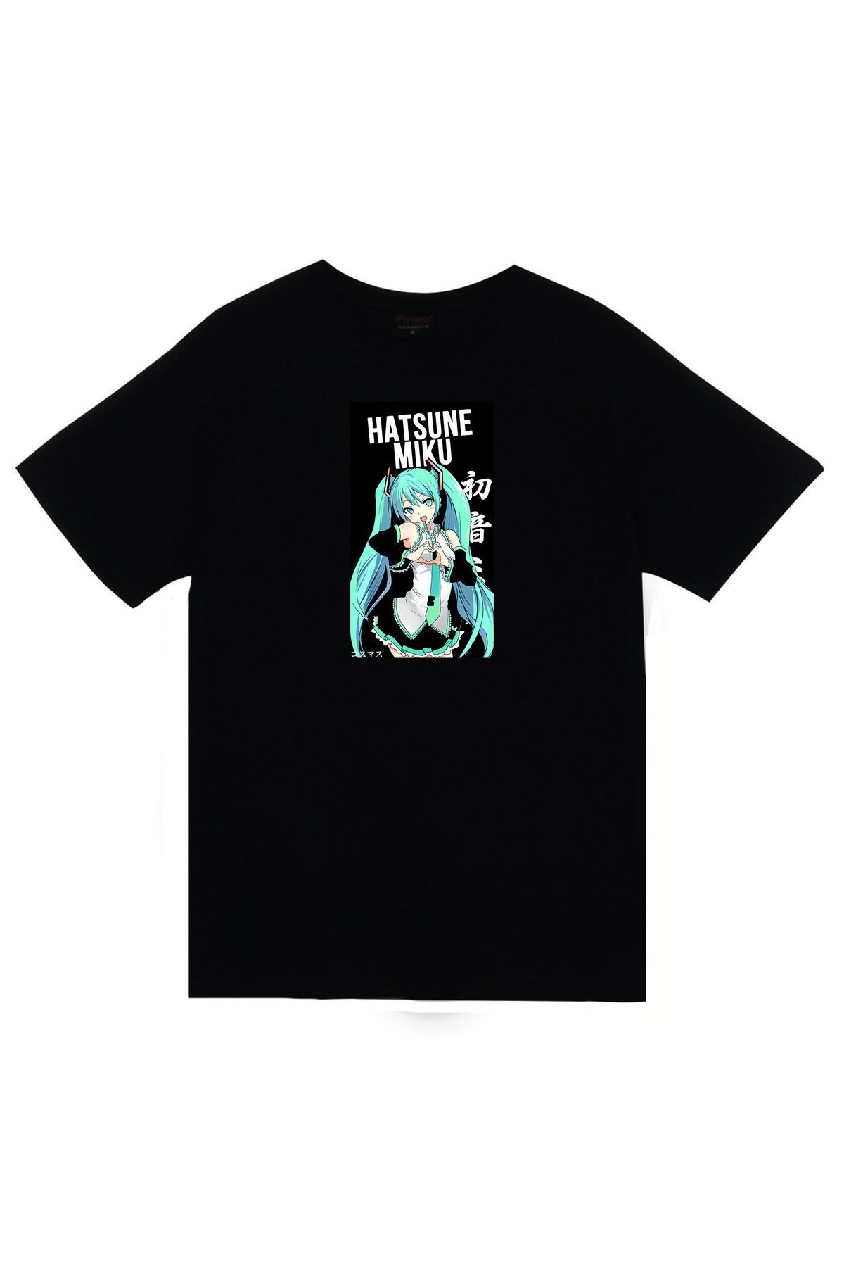 Bleach Ichigo Kurosaki Anime Baskılı Unisex %100 Pamuk Siyah T-shirt